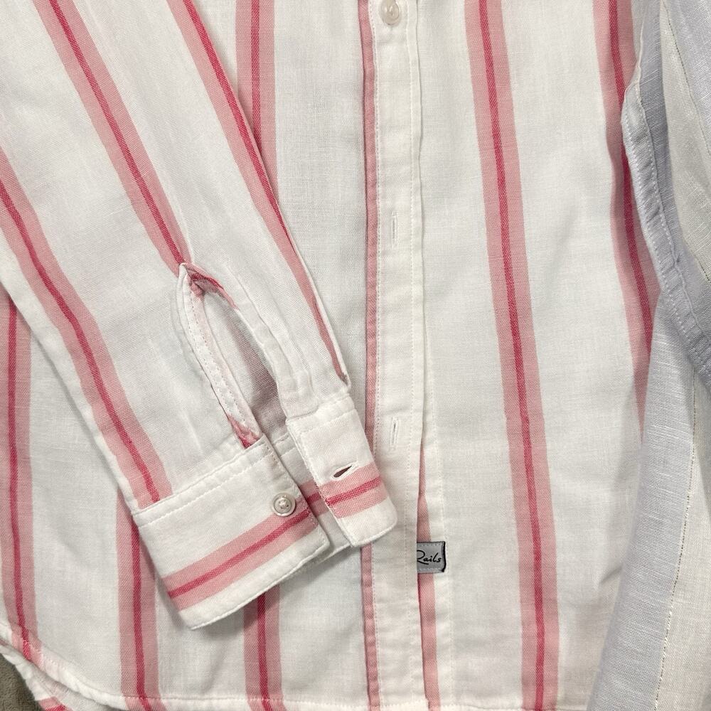 Rails Button Down Shirt Womens Small Striped Long Sleeve Casual Top - Picture 7 of 9
